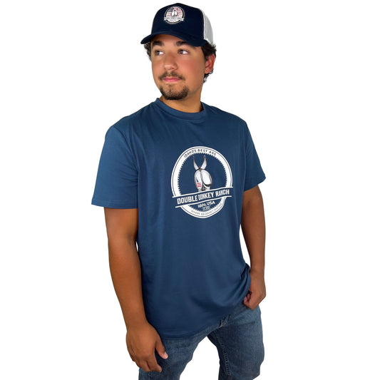 Blue Patriotic Idaho Donkey Tee