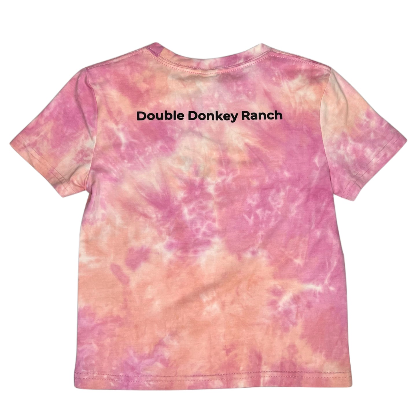 Youth Pink Tie Die Donkey Tee