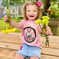 Youth Pink Tie Die Donkey Tee
