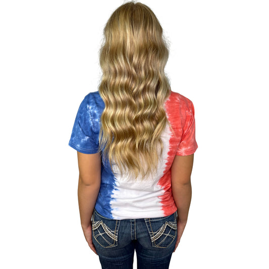 Gals Patriot Tie-Dye Tee Shirt