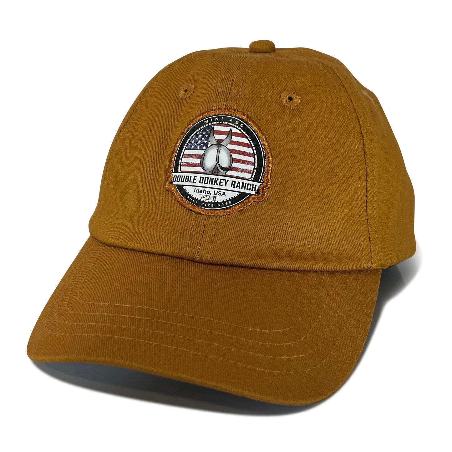 Youth Blue-Collar Brown Flag Hat