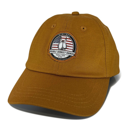 Youth Blue-Collar Brown Flag Hat