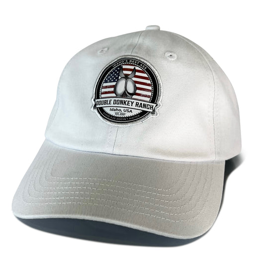 White American Flag Retro Baseball Cap
