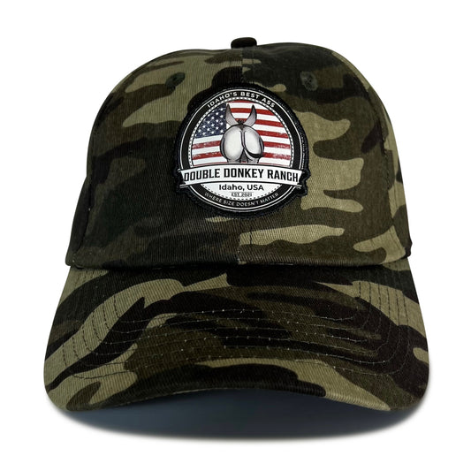 Camo American Flag Retro Baseball Cap