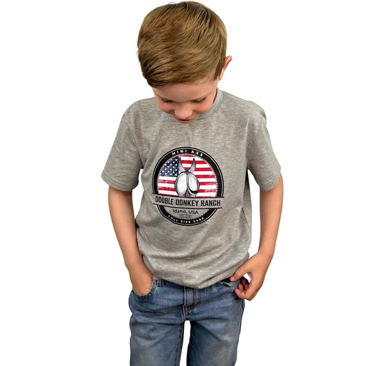 Youth American Flag Donkey Tee