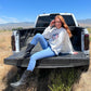 Gals American Flag Donkey Hoodie