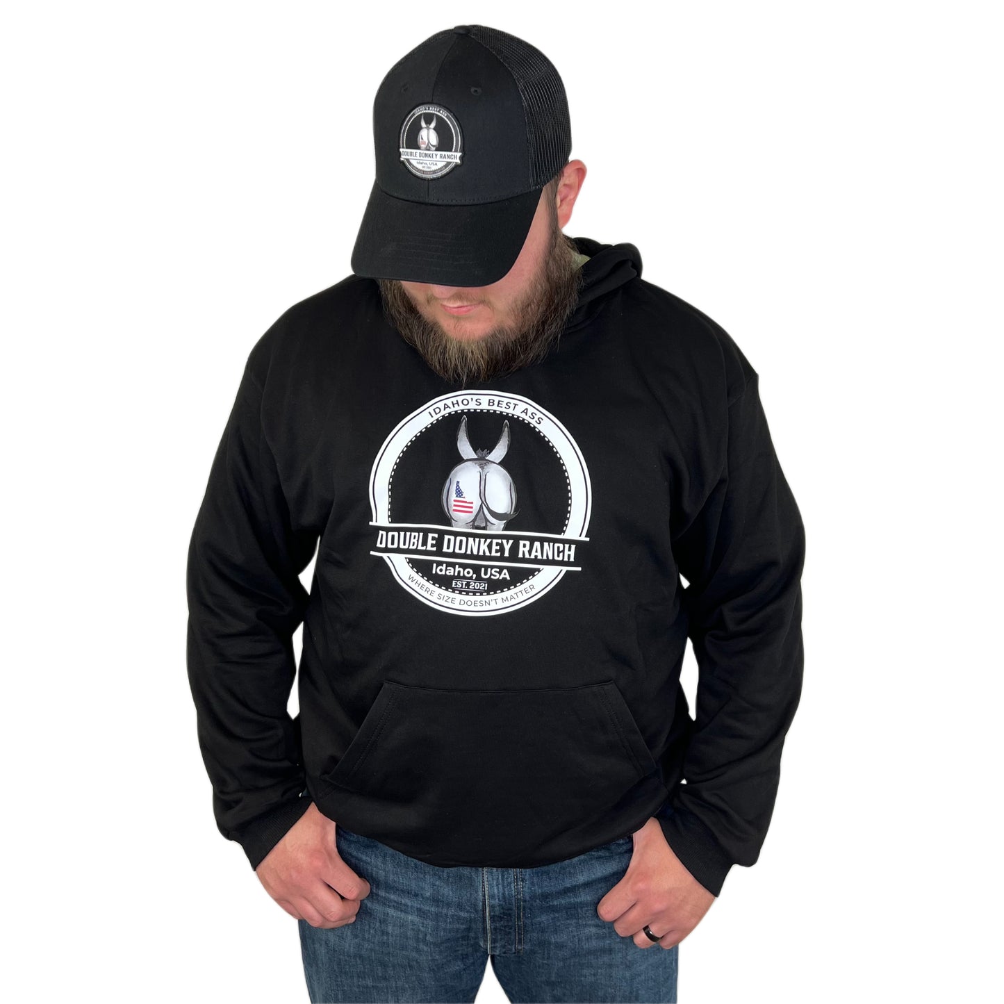 Guys Patriotic Idaho Ass Hoodie